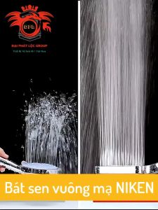 Bộ vòi sen tăng áp nhựa ABS mạ NIKEN Bát sen vuông nhiều chế độ xả nước KENISI-BS95