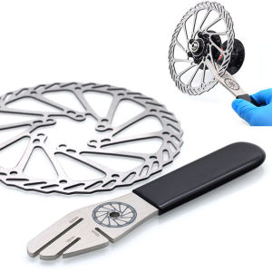 Stainless Steel Bicycle Disc Brake Rotor Alignment Adjustment Tool Flattening Correction Wrench - Bike Maintenance Repair Equipm