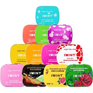 IMINT | Kẹo Cao Su Không Đường Hương Trái Cây Đa Dạng