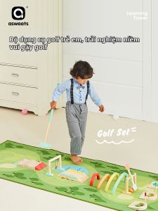 asweets | Indoor Outdoor Parent-child Golf Toy Set