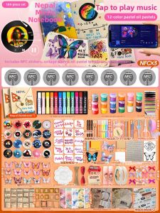 Handmade Nepalese Journal DIY Kit Drawing Materials