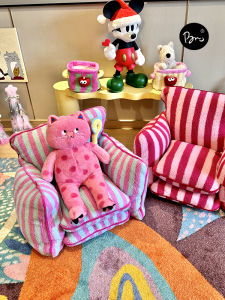 Striped Cartoon Lazy Sofa Chair Single Person