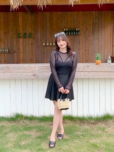 🔥 NEW 🔥ชุดว่ายน้ําคนอ้วน ชุดว่ายน้ำผู้หญิง 2pcs ชุดว่ายน้ําทูพีช ชุดว่ายน้ำสาวอวบ ชุดว่ายน้ํากันuv