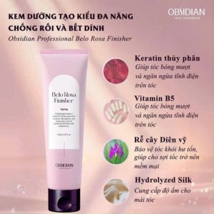 KEM DƯỠNG OBSIDIAN BELO ROSA FINISHER STYLING TẠO KIỂU ĐA NĂNG CHỐNG RỐI VÀ BẾT DÍNH 150ML