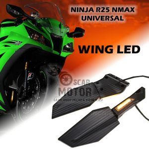 SPION WINGLET STEALTH MODEL RIZOMA F22 R ZX25R NINJA 250FI KARBU CBR R15 R25 NMAX NEW NMAX OLD UNIVERSAL SEMUA