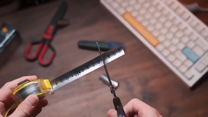 Osens-2in1 กรรไกรการเคลือบฟลูออรีน คมกริบ เป็นกรรไกรและตรงปลอกเป็นคัทเตอร์ในตัว scissors กรรไกรการเคลือบฟลูออรีน