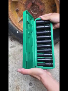 Chrome Vanadium Impact Socket Set For Car Tire Maintenance And Engine Assembly Work 1/2 Inch 10/20pcs