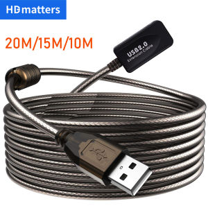 Active USB 2.0 Extension cable 20M/15M/3M/5M/10M USB 2.0 Extender USB Repeater extension cord with booster USB male to female