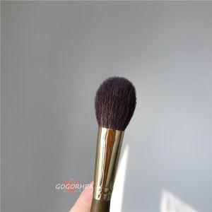 Portable Small Size Woolen Facial Brush Short Stick Flat Tongue Shape RHEA Owner Recommended Makeup Brush for Blush Application