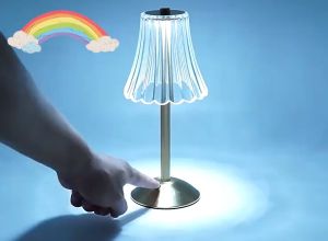 LED โคมไฟตั้งโต๊ะ 8899 09 ถนอมสายตา ชาร์จ USB สำหรับงานแต่งงาน โรงแรม