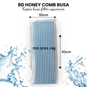 kapas filter 8D Honey comb KECIL busa spon filter magic 10cmx30cm / 11cmx30cm  kapas filter aquarium