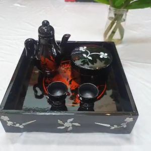 [Giá rẻ nhất thị trường] Khay trầu rượu sơn mài cao cấp Thanh Bình Lê khay trầu rượu cưới hỏi lễ tiệc...