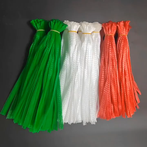 100Pcs Vegetable Net Bag Produce Mesh Bags Reusable for Fruits Vegetables Seafood Bag 13.8inch