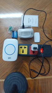 Chuông báo khách báo động chống trộm hồng ngoại không dây LWR M10 hàng chính hãng