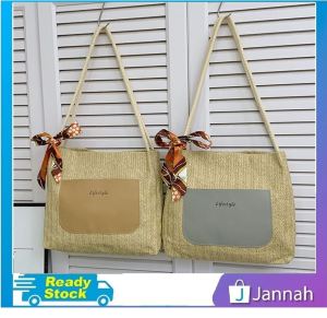Jannah Beg Tangan Wanita Bahu Jinjing Silang ( Lifestytle Travel Dinner Office Bag Top-handle Tote Shoulder Women Handbag ) 4G4