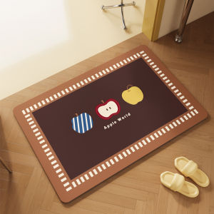 ovzf | Absorbent Anti-slip Specialized Bath Mat Diatomaceous Earth Carpet