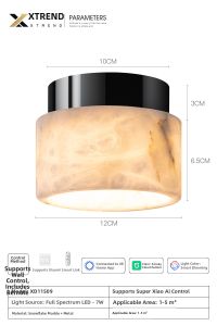 XUANJIDAO | Modern Creative Spanish Cloud Stone Ceiling Light