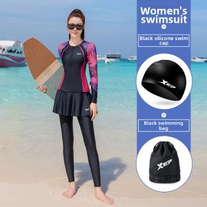 XTEP | Slimming Tummy Cover Female Swimwear Divisible Long Pants