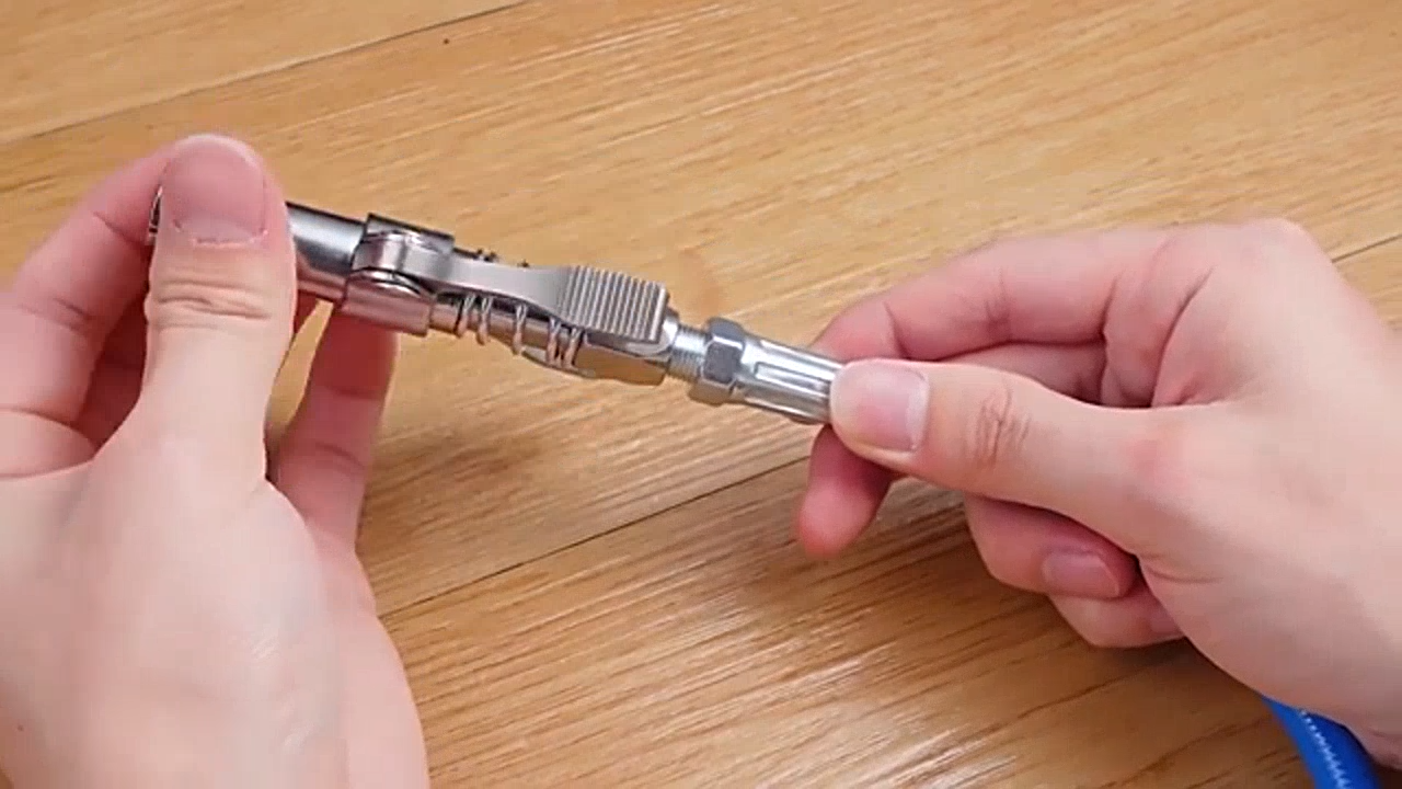 【Original+24hours delivery】A Set Heavy-Duty Quick Release Grease Gun Coupler Two Press Easy to Push Accessories Car Grease Nozzle