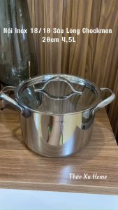 Nồi Inox 18/10 Sâu Lòng Oyatton OYT278 Kèm Vung Inox Size 20cm Dùng Được Trên Mọi Bếp