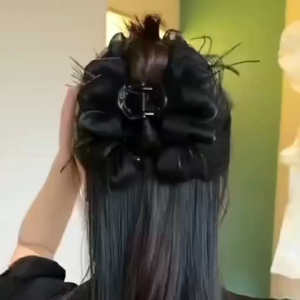 กิ๊บติดผมแฟชั่นขนนกสไตล์เกาหลี ตาข่ายฟองเมฆตกแต่งขนนกแฮนด์เมด สไตล์หวานอเนกประสงค์ L