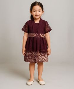 Setelan Brukat Kutubaru Modren Anak usia 4-12 tahun