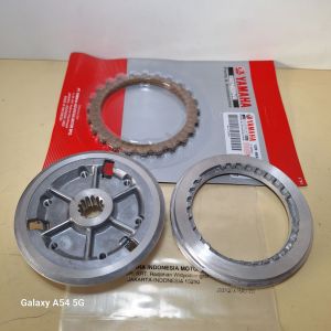 Z new Rumah kopling kaki enam 6 dan lawan plus kampas kopling untuk motor jupiter z new 115 robot