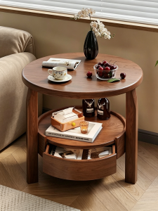 XIANGNANSONG | Retro Circular Bedside Table Organizer