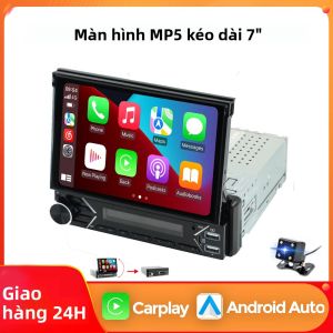 Đầu CD Xe Hơi MEKEDE 1Din 7 Inch Màn Hình Cảm Ứng Thu Vào Với CarPlay Không Dây Android Auto Mirror Link USB BT Cho Xe Hơi Đa Năng