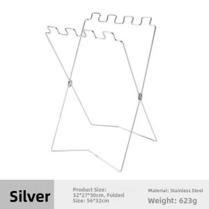 Portable Camping Kitchen Outdoor Folding Trash Rack Barbecue Picnic Stand Plastic Bag Support Frame Home Household Cleaning Tools