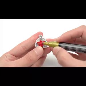 DSPIAE MKS Super Metallic Color Chrome Silver Titanium Gold Champagne Gold Color Marker Pens for Gundam Model Painting DIY Tool