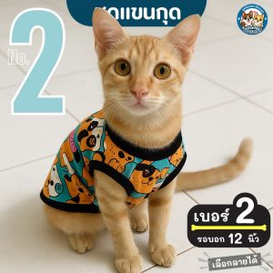 เบอร์ 2 ชุดน้องหมา-แมว รอบอก 12 นิ้ว