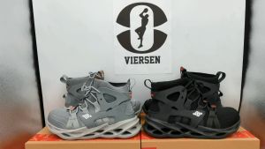 VIERSEN Safety Shoes Mens Anti-Smashing Anti-Piercing Steel Toe Cap Work Boots High Top Mens Safety Protective Shoes