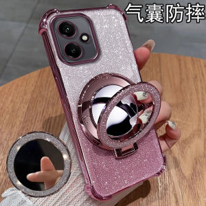 Full Cover Shockproof Phone Case with Mirror for Honor Series 400 300 Ultra 200 100 90 GT 80 pro 60 SE 50 Power 4 Corner Protection