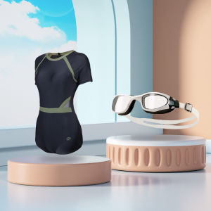 ZOKE | Slimming Womens Racing Short Sleeve Training Swimsuit