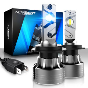 Novsight N55 H7 LED Headlight Bulbs Kit 6500K Super Bright 90W 18000LM LED Lights for Car High/Low Beam Fog Light Plug&Play 2 Pcs 1 Year Warranty