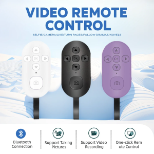 Wireless Bluetooth Remote Control Remote Mobile Phone Controller Selfie Lazy Music Video Page Turning Remote Control