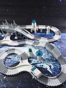 Mainan Anak Rel Space Explore Adventure Mobil-mobilan Luar Angkasa