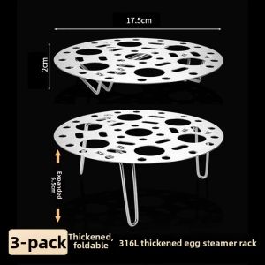 Yisheng | Stainless Steel Steamer Rack Heavy Duty Multifunctional Round Foldable High Leg