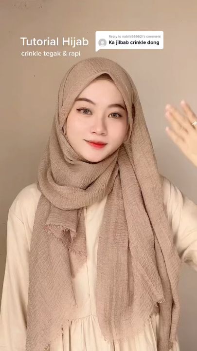 jilbab crinkle shawl