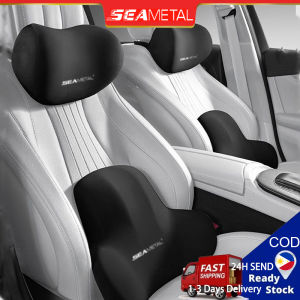 SEAMETAL 3D Memory Foam Car Headrest Pillow Seat Backrest Pad Head Relief Travel Neck Support Auto Accessories Waist Pad