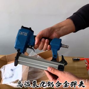 รับประกัน 10 ปี ปืนยิงตะปูลม ภายใน 38/18 มม เครื่องยิงตะปูลม ขาเดี่ยวST38/F30 ปืนลมยิงตะปู แม็กลม ไว้สำหรับยิงคอนกรีต ไม้แข็ง เหล็ก 1600/700 เล็บ