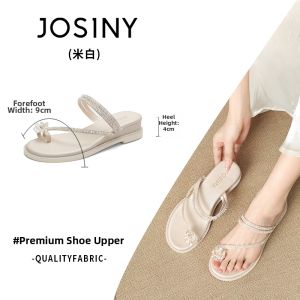Josiny | Summer Style Flat Sandals Thick Soles Toe-post