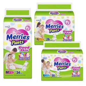 MERRIES PANTS GOODSKIN POPOK CELANA/Baby happy/ISI S40/M34/L30/XL26/XXL18