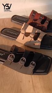 Yashvi Sandal Kaluna Teplek Wanita / Slip-On Tali Gesper Slippers Cewek