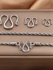 หัวเข็มขัด W ไททาเนียม DIY แฮนด์เมด สร้อยข้อมือ สร้อยคอ หัวเข็มขัดอเนกประสงค์ แฟชั่น อุปกรณ์เครื่องประดับ