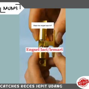 INF Jepit Capit Udang Catches Kuningan 43mm Putih Kuning Silver Gold Engsel Kunci Pintu Lemari Kabinet