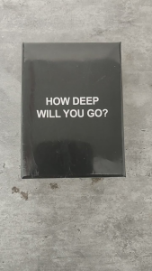 Fun emotional game card "How Deep Will You Go?" Icebreaker conversation card for parties travel and dating