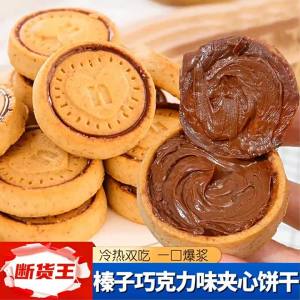 Chocolate Hazelnut Filled Snacks Cookie
