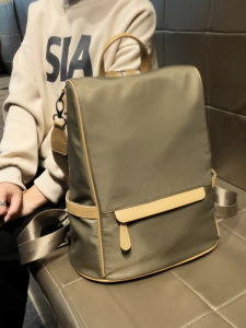 Hong Kong Brand Womens Backpack Large Capacity Outdoor Travel Bag Fashionable Lightweight Commuting Bookbag Double Shoulder